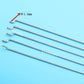 Ltvystore 20Pcs 304 Stainless Steel 1.2 x 450mm Z Push Rods Parts &20Pcs Nylon Control Horns 21x10 mm Compatible for RC Airplane