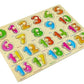 PopPlop 1 to 20 Wooden Number Numerical Puzzles Counting Board for Kids and Toddlers (21 Pieces)