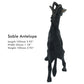 Funshowcase African Jungle Animals Sable Antelope Toy Figure Realistic Plastic Figurine Height 4-Inch