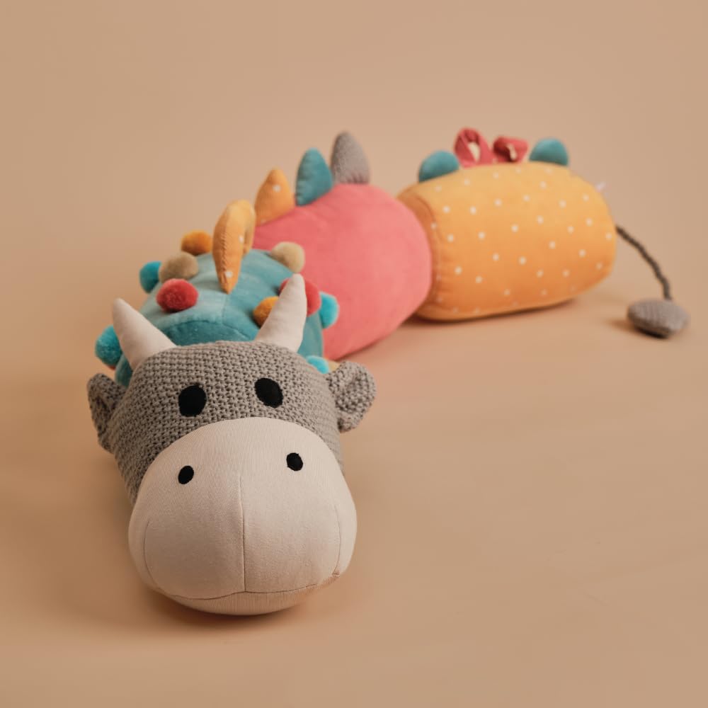 Jugo Play Pull & Play Toy | MultiSensory Plush Toy For Babies | Tummy Time Toy | Soft Toy | Age 0+