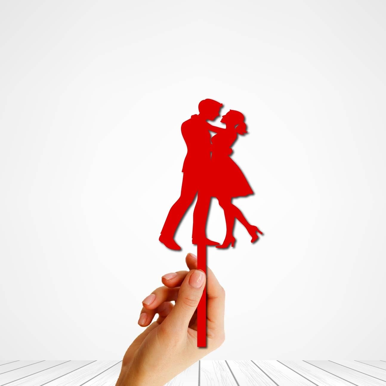Weeding Cake Topper Red