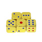 Oeaya 5 Pieces 6-Sided Dice 13Mm Solid Metal Game Dice Set Zinc Alloy Polyhedral Dice For Board Game (Gold)