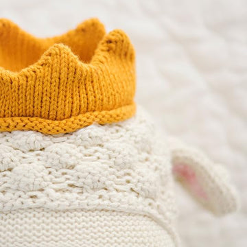 Cuddle + Kind Sebastian The Lamb Little 13'' Hand-Knit Doll - 1 Doll = 10 Meals, Fair Trade, Heirloom Quality, Handcrafted In Pe
