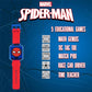 Accutime Marvel Spider-Man Educational Learning Digital Blue Watch For Boys, Toddlers, Kids With Red Strap - Includes Timer, Stopwatch, Alarm, Games! Perfect For Girls And Boys 3+!