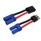 2 Pairs RC LiPo Battery Connector Adapter Compatible with Lipo Battery Plug to EC5 Male Female on ESC Charge