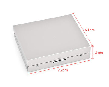 DS. DISTINCTIVE STYLE Aluminum Alloy Dice 5 Pieces 16mm Portable Metal Dices with Square Case 6 Sided Dice for Drinking Party Ga