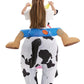 Inflatable Cow Costume Kids Boys Girls, Blow up Ride on Animal Cosplay Teen, Riding Halloween Rider Clothes Child