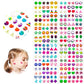 KXCOFTXI 240PCS Sticker Earrings for Girls, Self-Adhesive 3D Crystal Gems, Multicolour