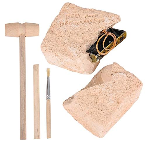 Zugar Land 6' Pirate Treasure Chest Excavation Dig Kit - Be An Explorer! Dig & Discover The History And Myths Of Pirate With This Cool Kit.