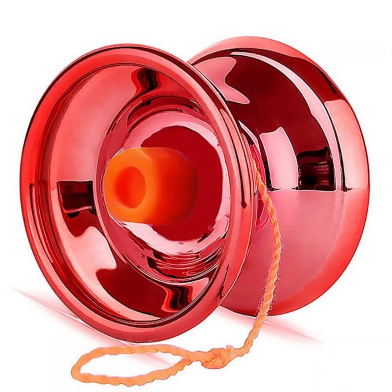 Yoyo Toy For Kids|Metal|Responsive Or Non Responsive String|Pack Of 1|You May Get Random Color Or Print-138