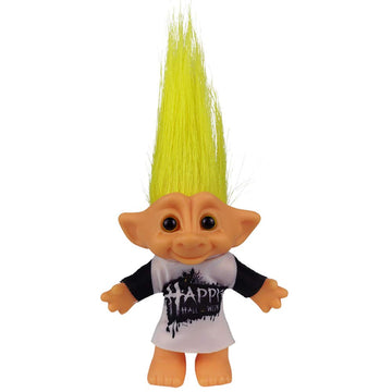 Lucky Troll Dolls,Vintage Troll Dolls Chromatic Adorable For Collections, School Project, Arts And Crafts, Party Favors - 7.5' Tall Yellow Hairs (Include The Length Of Hair)