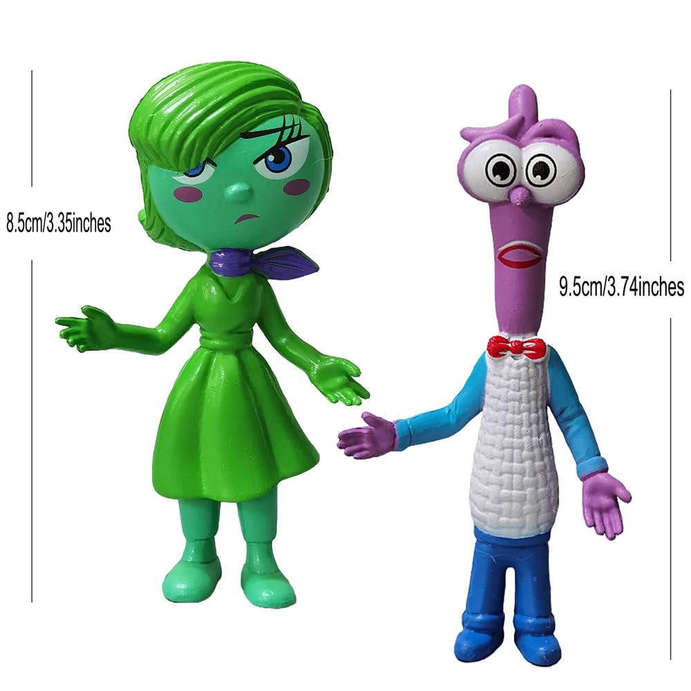 suliutoys 6 Pack Inside Out Action Figures Toy Playsets, All The Feels Figure Including Joy, Sadness, Anger, Anxiety, Disgust, F