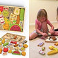 BeginAgain Alphabites A to Z Puzzle and Playset - Educational Wooden Alphabet Puzzle - 3 and Up