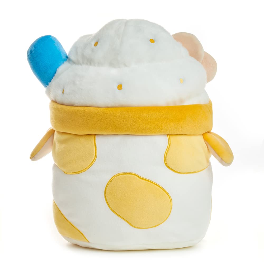 Cuddle Barn PlushGoals - Banana Mooshake Super Soft Cute Kawaii Cow Dessert Drink Collectible Stuffed Animal Plush Toy, 10 inche