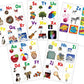 Barker Creek Learning Magnets A to Z Letters with Pictures, Set of 60