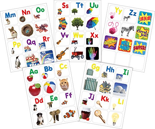 Barker Creek Learning Magnets A to Z Letters with Pictures, Set of 60