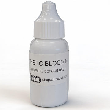 Crime Scene Synthetic Blood: Fluoresces When Used with luminol, 1 Ounce