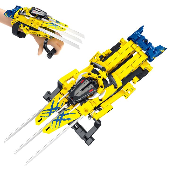 Kabandn Wolver Claw Building Toys for Kids Ages 6 and Up - Kids Role Play Toys with Simulate Flexible Claw - 260pcs Super Hero B