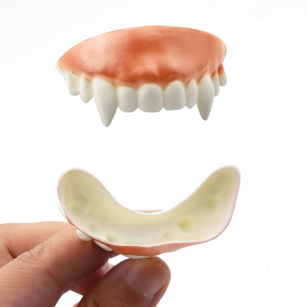 Marrywindix 12 Pieces Gnarly Teeth Gag Teeth Ugly Fake Teeth Vampire Denture Teeth For Halloween Costume Party Favors Photos Props (12 Styles)