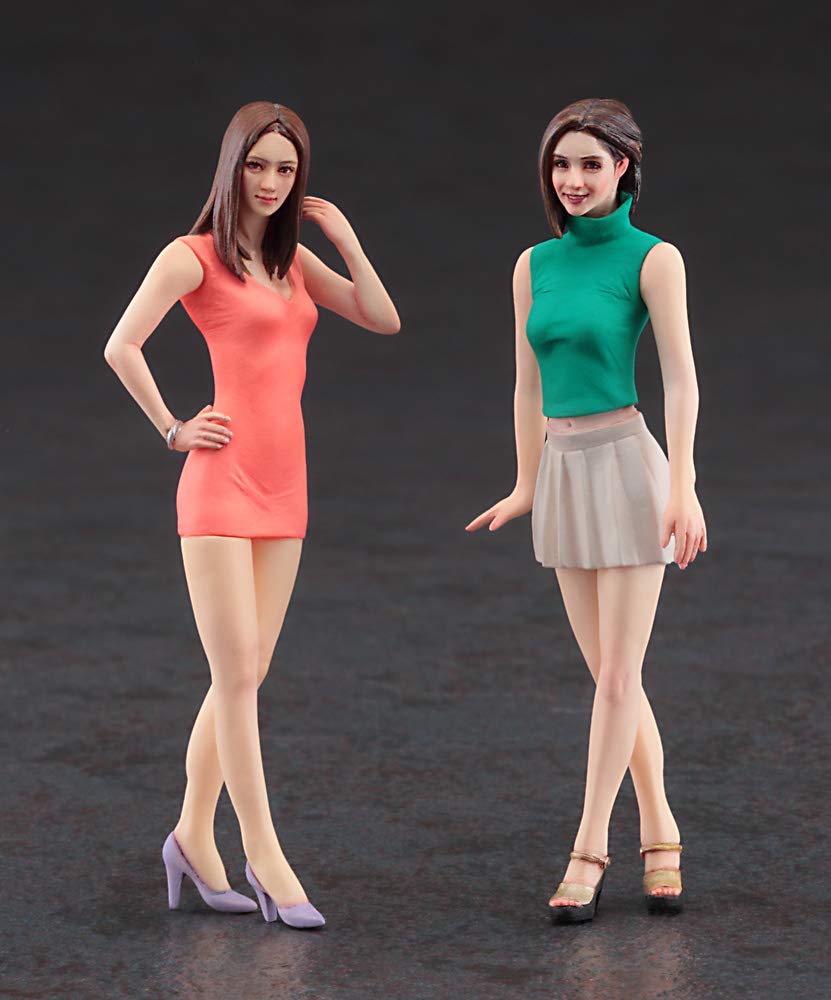 Hasegawa Fc04 1/24 Fashion Girls, 2 Baustze Model Kit
