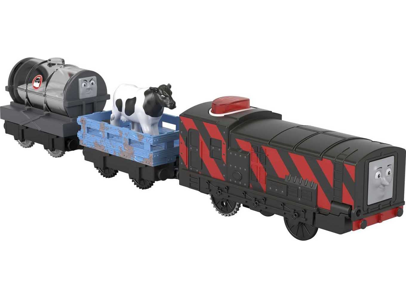 Thomas & Friends Motorized Toy Train Talking Diesel Engine With Sounds Phrases & Cow Cargo For Preschool Pretend Play Kids Ages 3+ Years