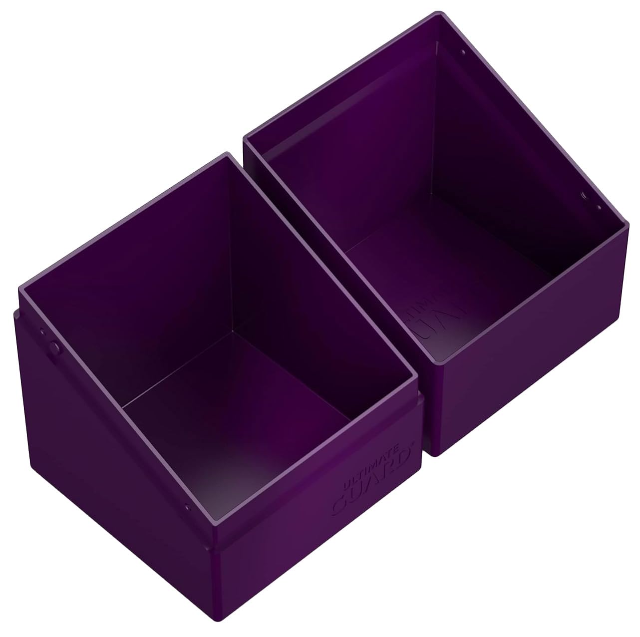 Ultimate Guard Boulder Solid 100+, Deck Case For 100 Double-Sleeved Tcg Cards, Purple, Secure & Durable Storage For Trading Card Games, No Transparency