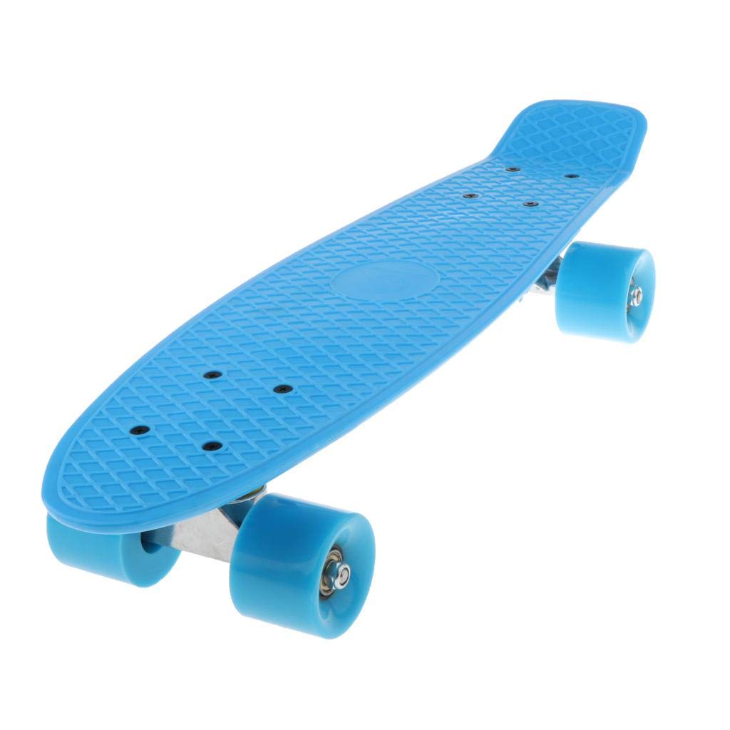 CLUB BOLLYWOOD 22 Skateboard Longboard Cruiser Skate Deck for Kids Outdoor Trick Blue | Sporting Goods | Outdoor Sports Skateboa