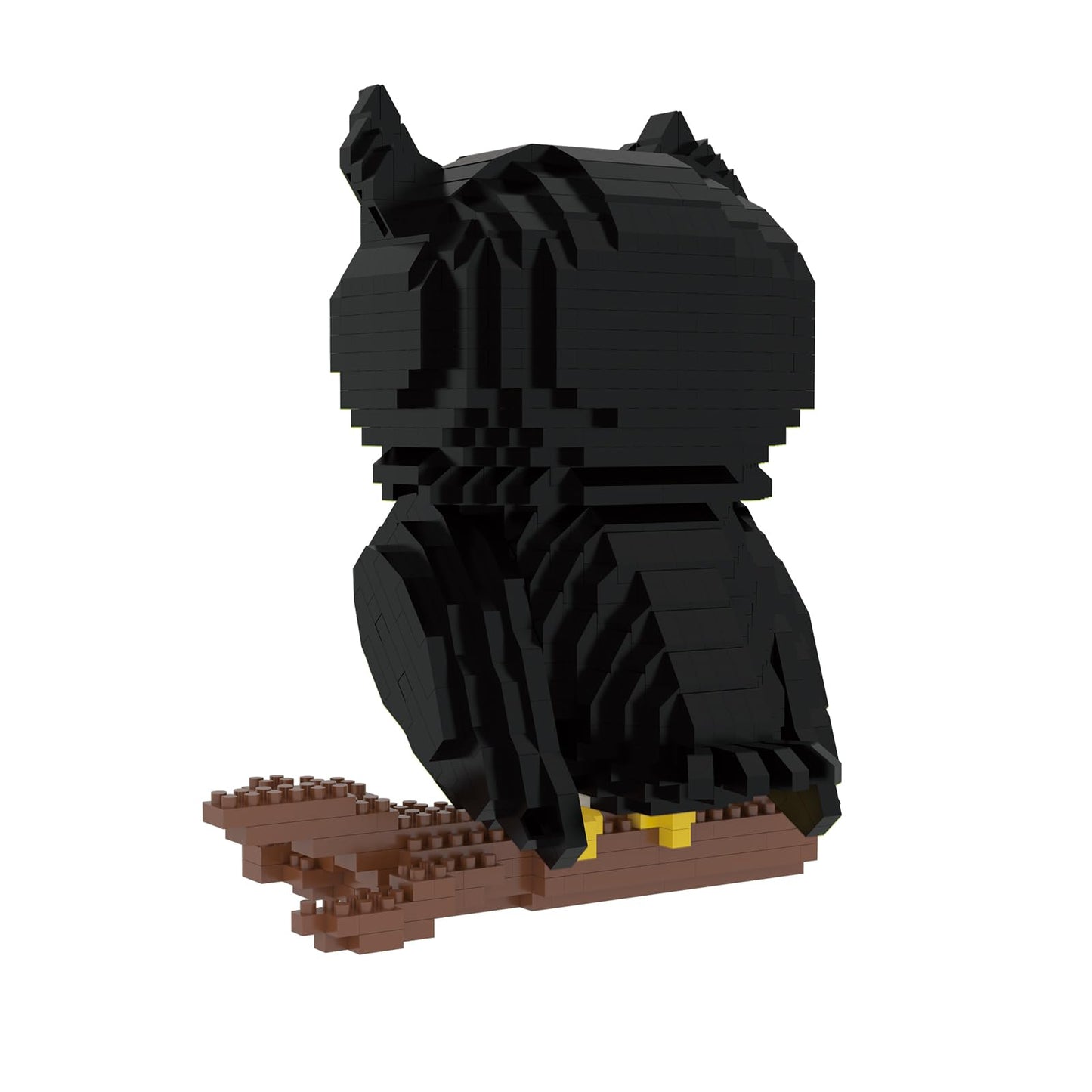 Larcele Animal Series Micro Building Blocks Animal Set, Diy Mini 3D Building Toy Bricks Kit,1216 Pieces Kljm-07 (Owl)