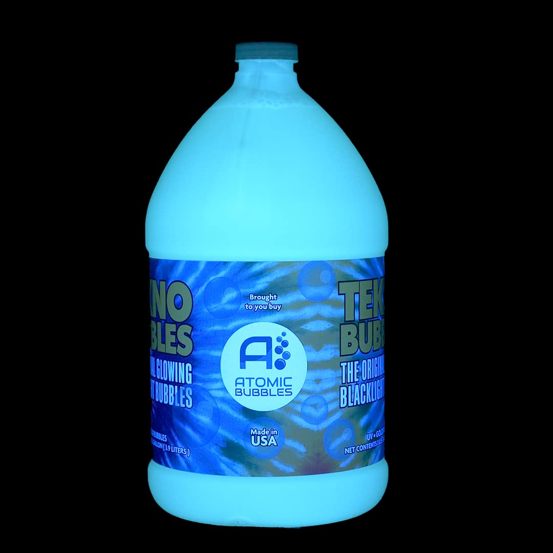 Tekno Bubbles - Blue Uv Blacklight Reactive - Half Gallon - 64 Ounces