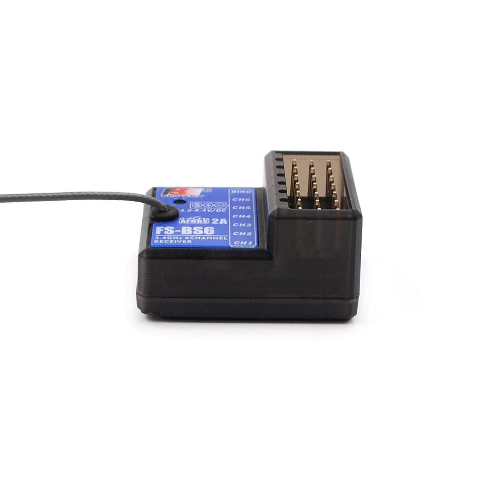 Globact Flysky Fs-Bs6 Receiver 2.4Ghz 6Ch Afhds2 For Flysky Fs-Gt5 Rc Car Boat Transmitter