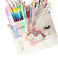 Privika Combo Of Unicorn Stationery Set Pens And Pencils Combo Of 10 Stationery Kit With Unicorn Transparent Big Pouch Stationer