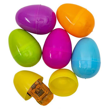 The Dreidel Company Easter Eggs Filled With Toy Cars Bulk Colorful Bright Plastic Easter Eggs, Perfect For Easter Egg Hunt, Surp