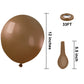 Kbzvnaf Brown Balloons Latex Party Balloons - 50 Pack 12 Inch Light Brown Helium Balloons For Baby Shower Birthday Wedding Safar