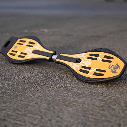 EKANTIK Waveboard Classic Caster Board 2 Wheel Pivoting Skateboard with 360degree Casters for Kids, Teens, and Adults Illuminat