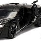 Marvel Black Panther & Lykan Hypersport Die-Cast Car, 1:24 Scalevehicle & 2.75 Collectible Figurine