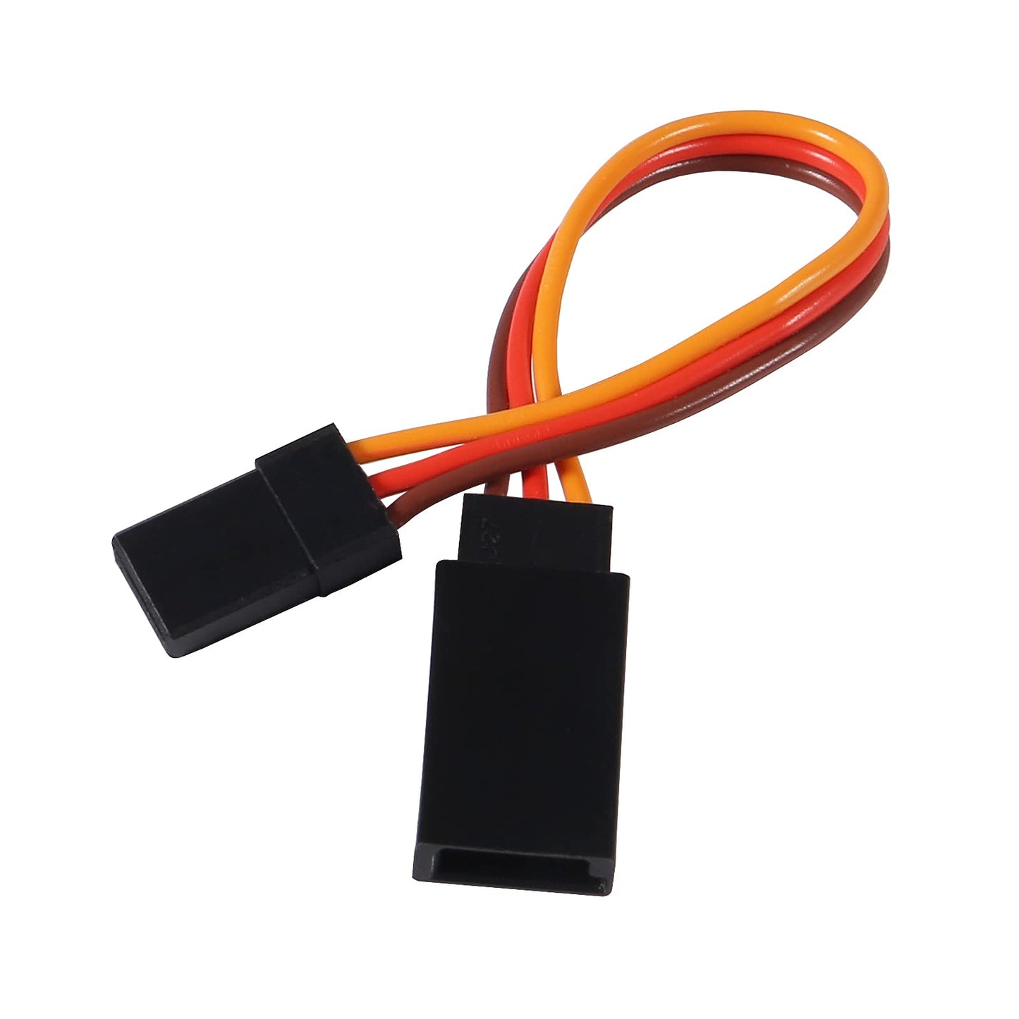 ACEIRMC 10pcs 3-Pin Servo Extension Cable Cord Female to Male Lead Wire Connector JR for RC Car Airplanes Remote Control (10cm)