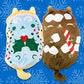 Cats Vs Pickles - Limited Edition Holiday 12Pk - 4'' Cute Cuddly Collectible Bean Plush Toy - Great For White Elephant, Gift Exc