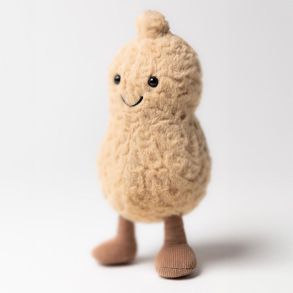 Jellycat Amuseables Peanut Stuffed Toy, 6 Inches | Food Plush | Fun Gift Idea