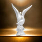 Atd 5.25 Inch Rose Flower With Dove Design Decorative Figurine