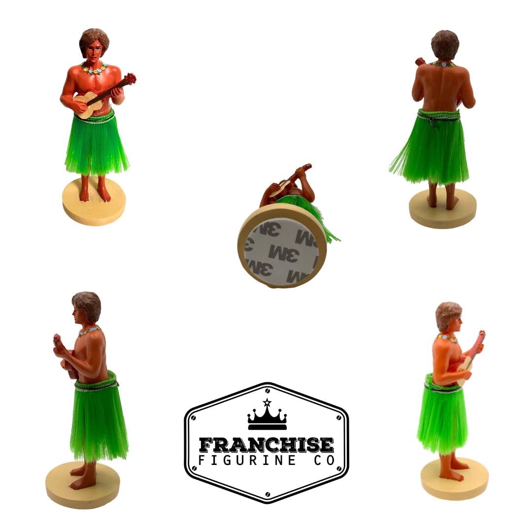 Franchise Figurine Co Dashboard Hula Doll Bobblehead | Car Accessories | Hula Girl | Hula Man | Pug | Pembroke Welsh Corgi | Bos