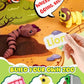 SHUWND Mini 3D Printed Zoo Animals Felt Story Board Set, 25Pcs, 4"x7.5"x2", Interactive Preschool Learning Toy, Colorful Felt