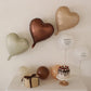 12 Pcs Heart Balloons, 18 inch CreamBrown Heart Shaped Balloons, Big Heart Helium Balloons, Neutral Heart Foil Balloons for Wedd