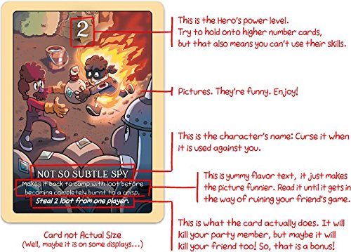 Golden Bell Studios Venture Party: A Fast & Funny Card Game For Unlucky Heroes, Blue