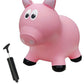 Farm Hoppers Bouncing Inflatable Animals - Award Winning Ride On Bouncy Pig Animal Jumper Toy For Children, Bpa, Latex Free Plastic, Easy Use Hand Pump