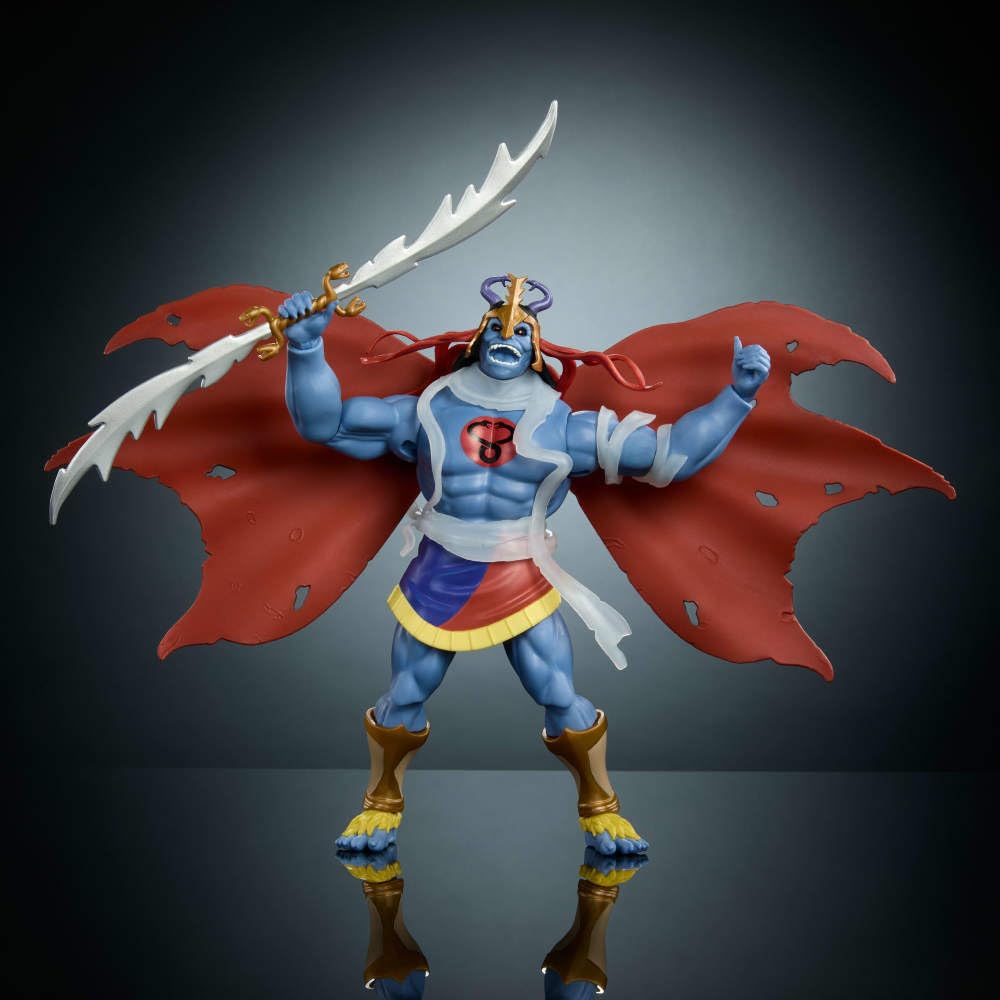 Masters of the Universe Origins X Thundercats Action Figure Skell-Ra  1980s Skeletor & Mumm-Ra  5.5-inch Posable  decorative replica blade  Swap Heads & protective covering & Cape