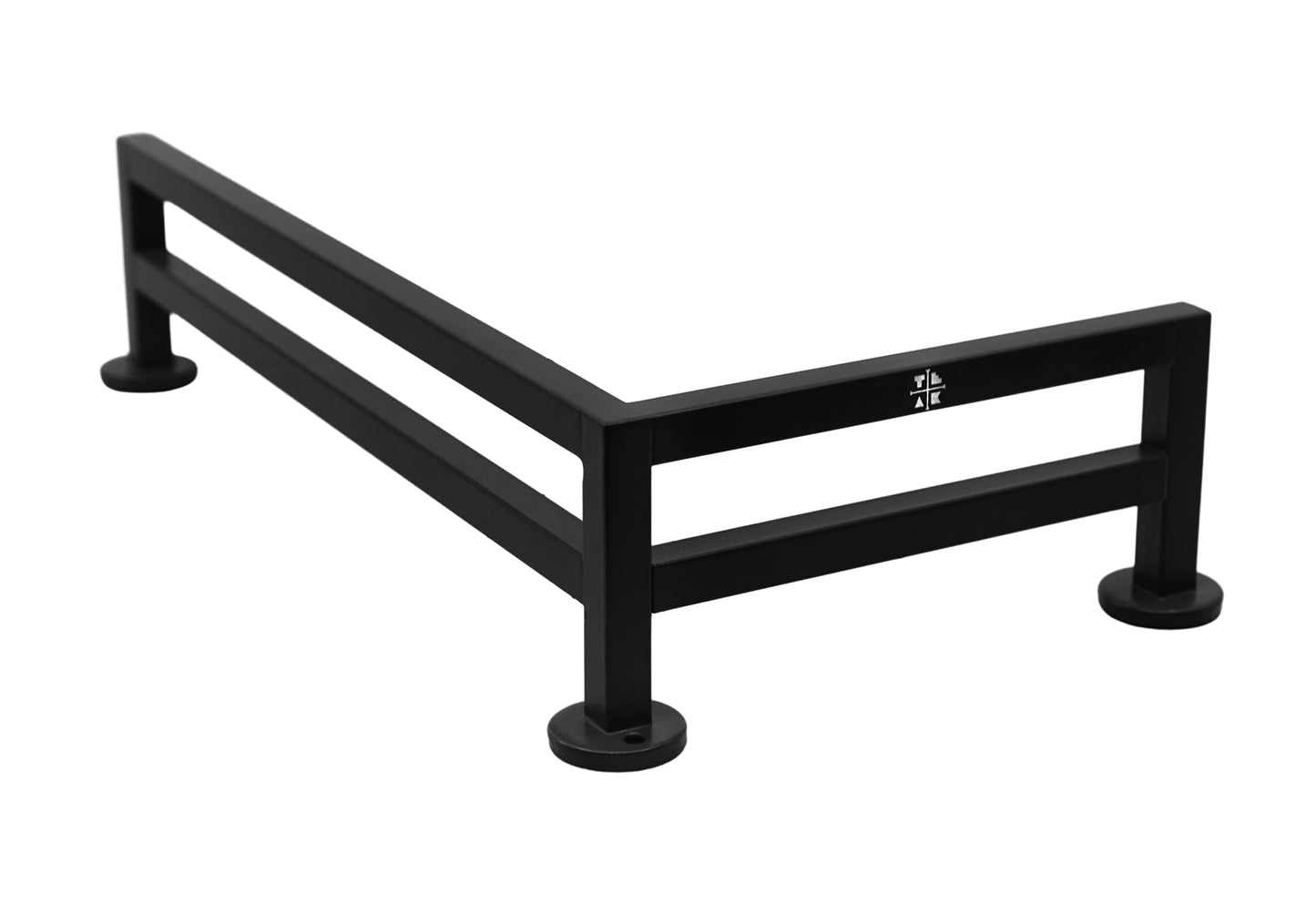 Teak Tuning Fence Style  L-Shaped Fingerboard Rail  11 - Custom Designed by Teak Tuning - enhanced Solid Steel Construction  Matte Powder Coated Finish in Black - Superior Non-Slip Foam Feet