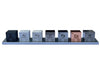 1 Element Cube Set - 7 Pure Metal Density Cubes with Engraved Atomic Data - Precision Machined Science Specimens + Display Stand