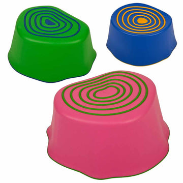 Edxeducation Step-A-Trail | Stumps | Set Of 3 Stepping Stones | Obstacle Course For Kids | Indoor And Outdoor | Build Gross Moto