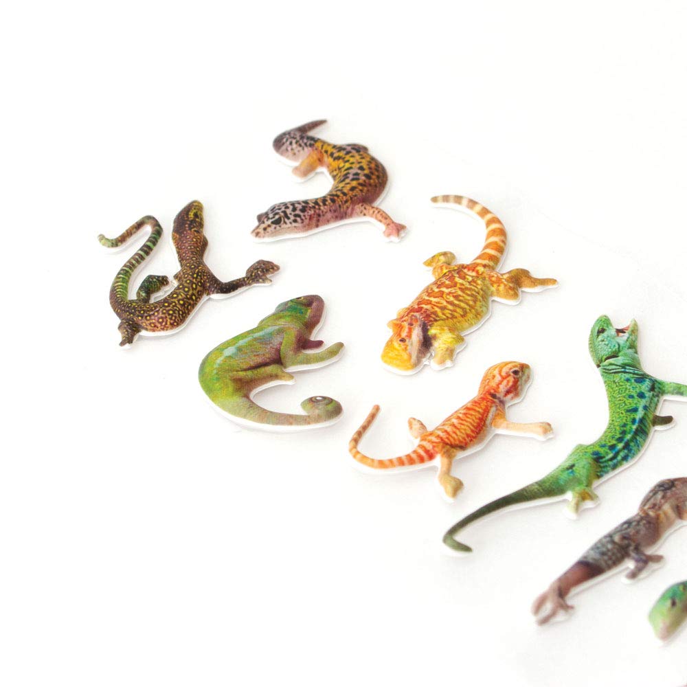 Playhouse Soft Puffy 9-piece Sticker Sheet Sheet for Crafts, Trading & Collecting - Leapin Lizards 1 Pack