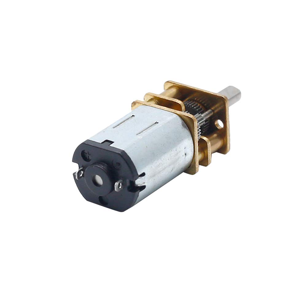 Augiimor 2PCS DC 6V 200RPM Speed Reduction Motor N20 3mm Shaft Mini Metal Gearwheel Gear Motor with Full Metal Gearbox Micro Mot